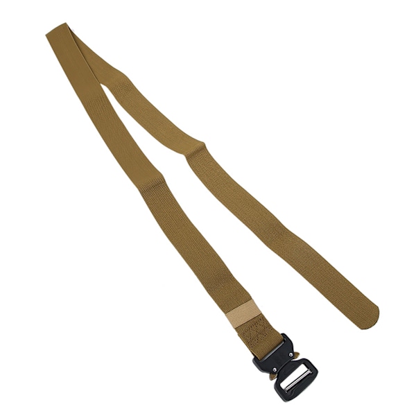 Utomhus multifunktionell militär träningsbälte i nylon med spänne för män, midjeband 3,8 x 125 cm (khaki)