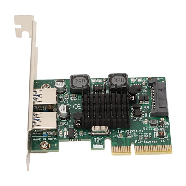 USB3.2-laajennuskortti 2-porttinen nopea 10 Gbps ASM3142-siru USB laajennuskortti Win Xp:lle Win7:lle Win8:lle Win10:lle
