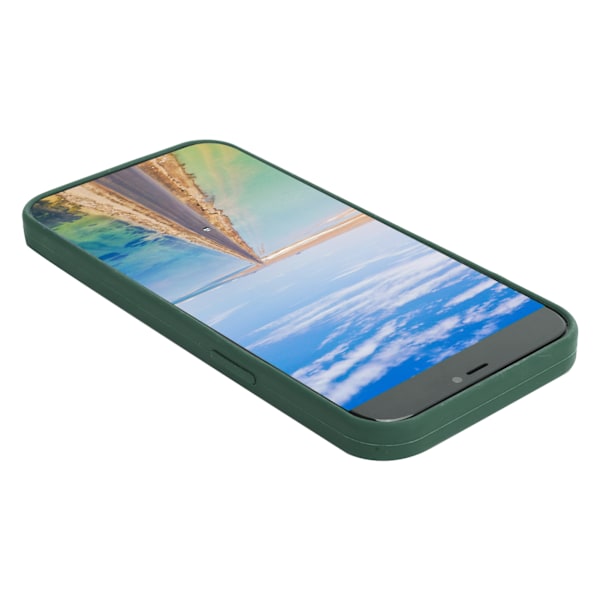 Nestekännykän kuori nestemäisestä silikonista, iskunkestävä puhelimen suojakotelo iPhone 12 ProMaxille, vihreä
