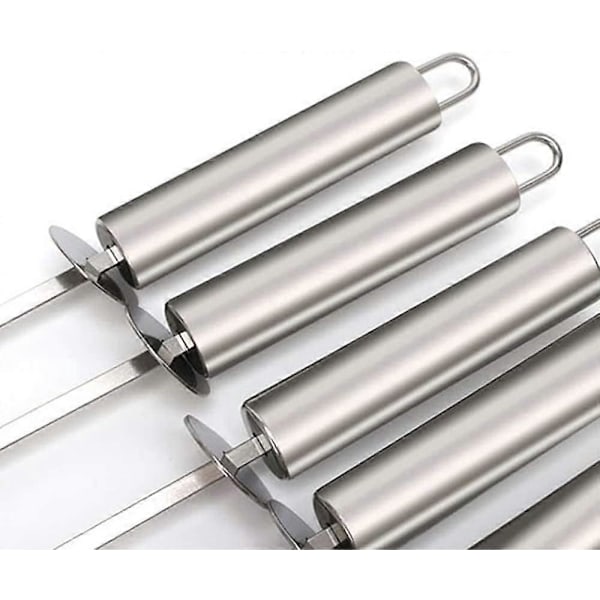 Grillspett Rostfritt Stål, Material med 5-pack Grillspett Barbecue, Spettset, Rostfria Grillspett Metallgrillpinnar, för Utomhusgrillning