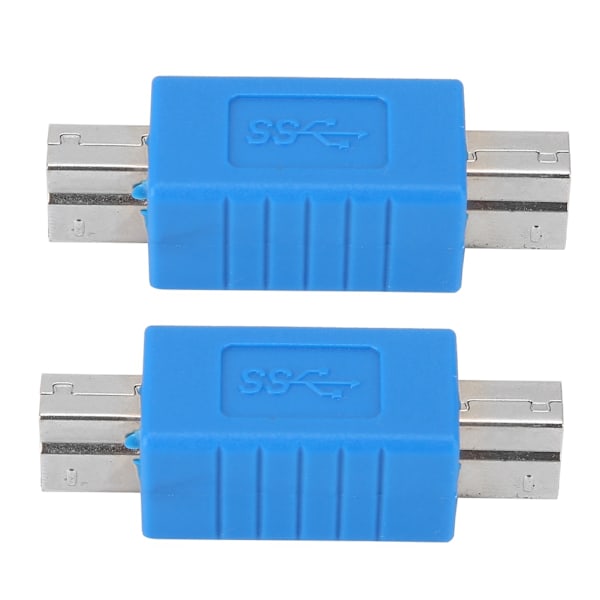 USB3.0 Typ B Hane till 3.0 Typ B Hane Blå Superspeed Data Transmission Adapter Converter