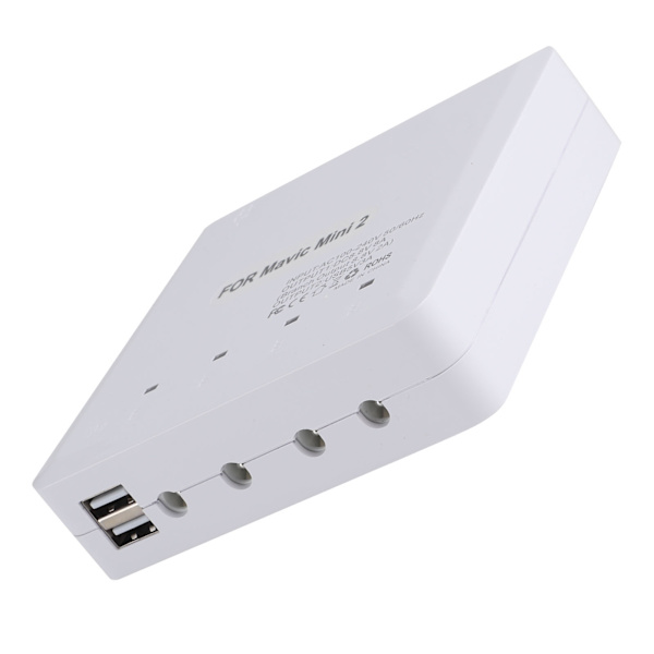 4-i-1 dronebatterioplader USB-port opladningsadapterenhed til DJI Mini 2 100-240VUK-stik