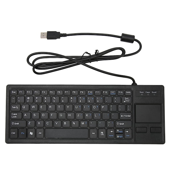 K 800 tastatur med touchpad kablet ultra tynd mini kompakt touch tastatur med HUB-funktion