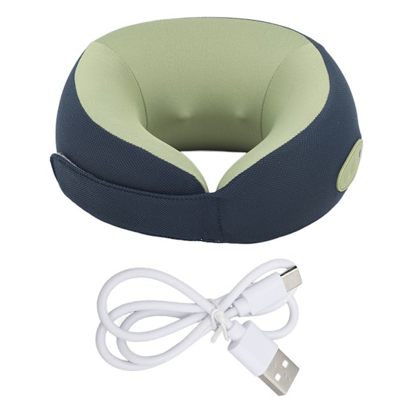 Sladdlös nackmassager med hög elasticitet minnesskum bärbar Shiatsu nackmassager med värmefunktion blå
