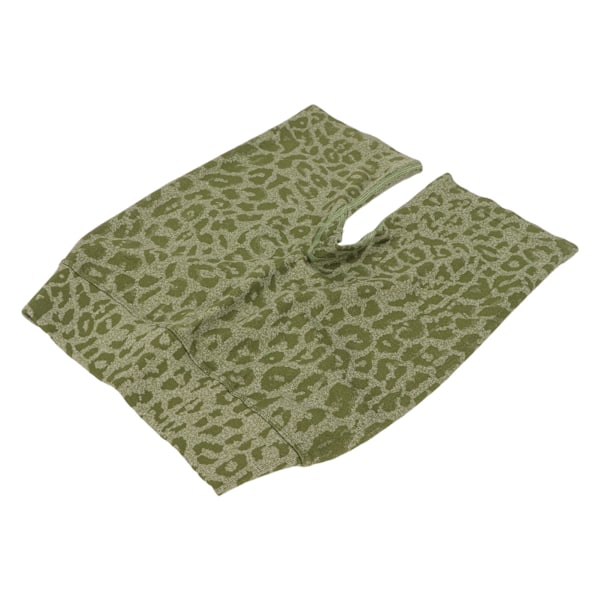 Yoga Shorts Butt Lifting Wideband Høy Midje Leopard Print Sports Biker Shorts for Running M