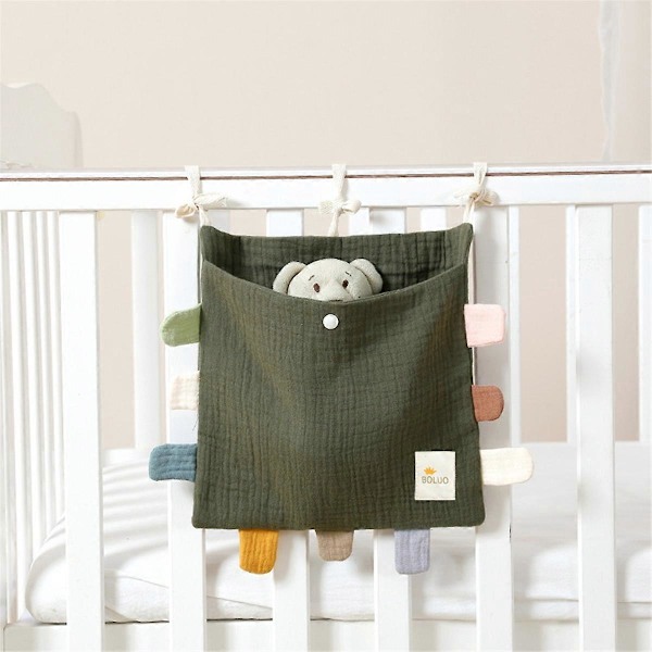 Baby Seng Side Organizer Bomull Seng Oppbevaringspose A