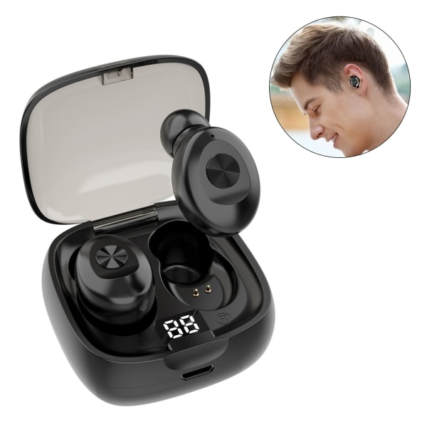 Bluetooth5.0 øretelefoner Digital skærm Støjreduktion Stereo HiFi trådløse øretelefoner med højttaler til sport
