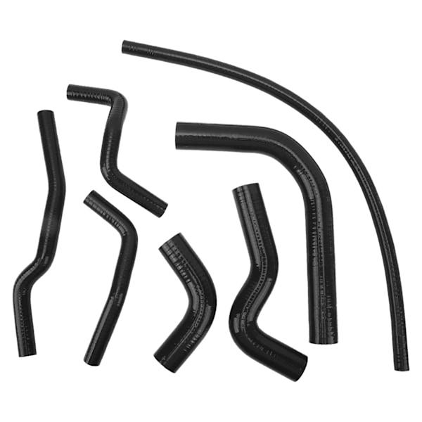 Silikoneslange til kølervæske, lækagesikker, varmebestandig, radiatorslange, sæt til udskiftning af Suzuki Samurai, sort