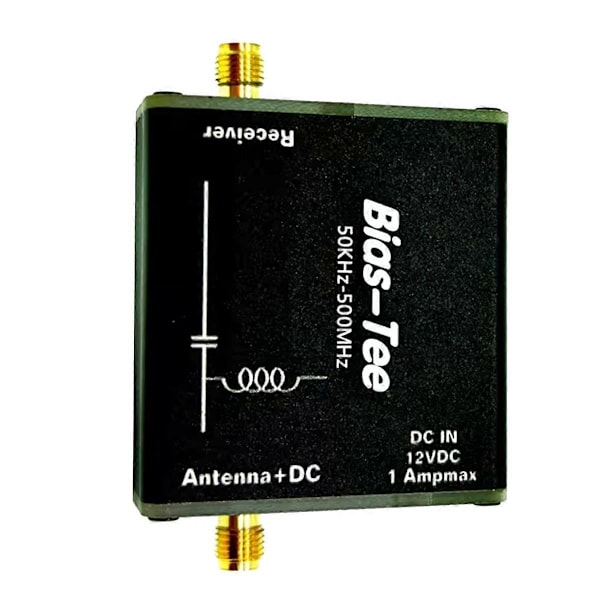 För HFDYLoop HFDY Loop Antenn Matning Bias Tee 50KHz-500MHz RF DC