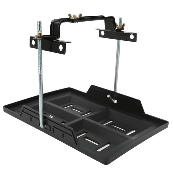Batterifestebrakettsett med nedsenkede spor, solid konstruksjon for 27 30 31-seriens batterier