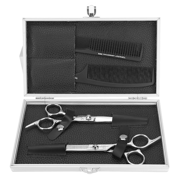 Hair Cutting Scissors Kit Stainless Steel Haircut Thinning Scissors Set with Storage Box