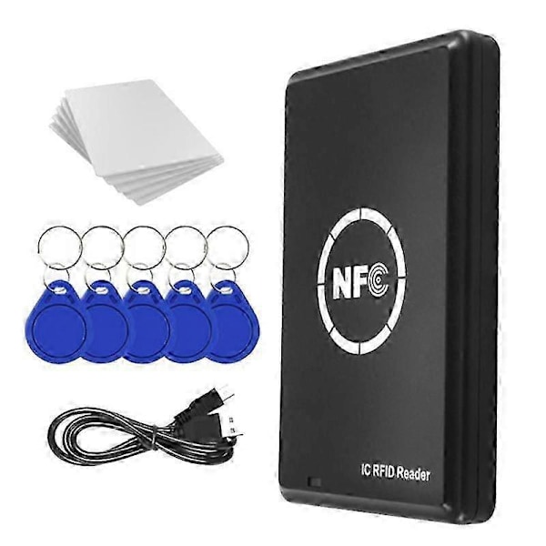 RFID NFC Kopiointilaite 13.56KHz Avaimenperä NFC Älykortinlukija Kirjoitin 13.56MHz Salattu Ohjelmoija USB UID T5577