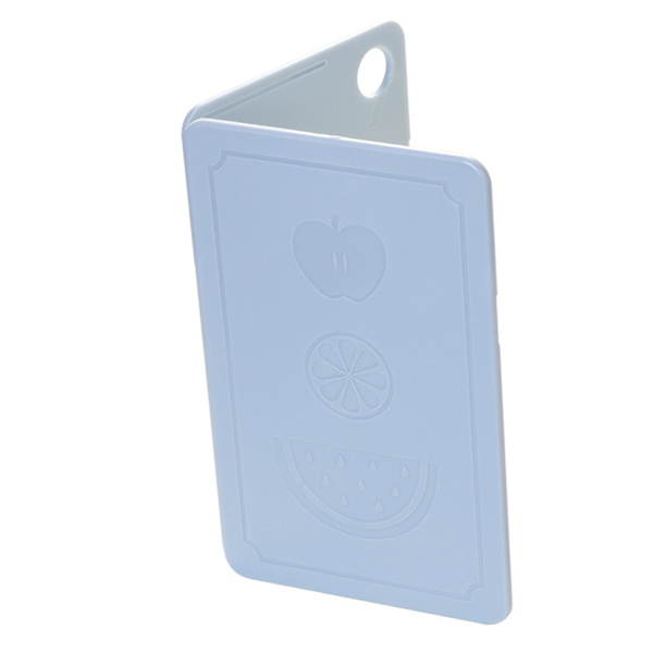 Hopfällbar kökskärare Bärbar plastfrukthackbräda för utomhuspicknick Camping Nordic Grey Blue 20x12.5x0.8cm