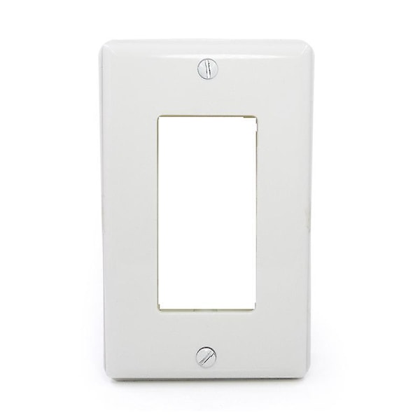 Hvit lysbryter og stikkontakt veggplate dekorativ design polykarbonat termoplast