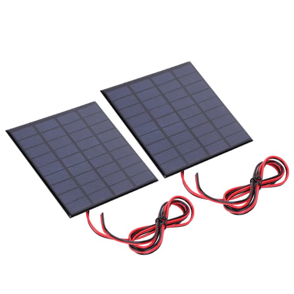2st DC9V 2W Epoxi Solpaneler Polykisel Batteri Leksaker Laddarmodul med 100cm Kabel