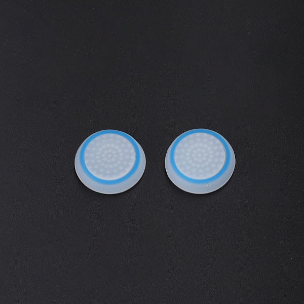 2 kpl liukuesteettömät peliohjaimen joystick-hatut PS4/PS3/Xboxille (valkoinen sininen)