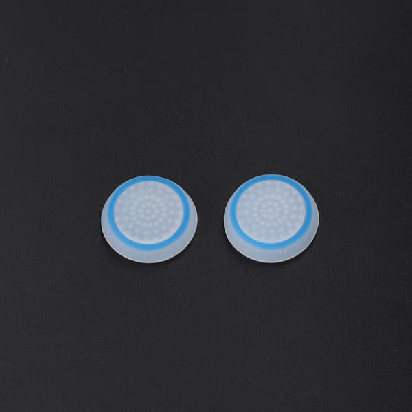 2 stk. sklisikre joystick-hetter for PS4/PS3/Xbox (hvit blå)
