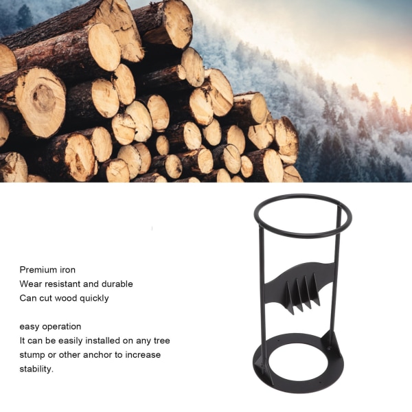 Vedkløyver Bærbar jernklyvekile for tømmer ved Arbeidsbesparende Bærbart vedkløyveverktøy for hjemmebruk S
