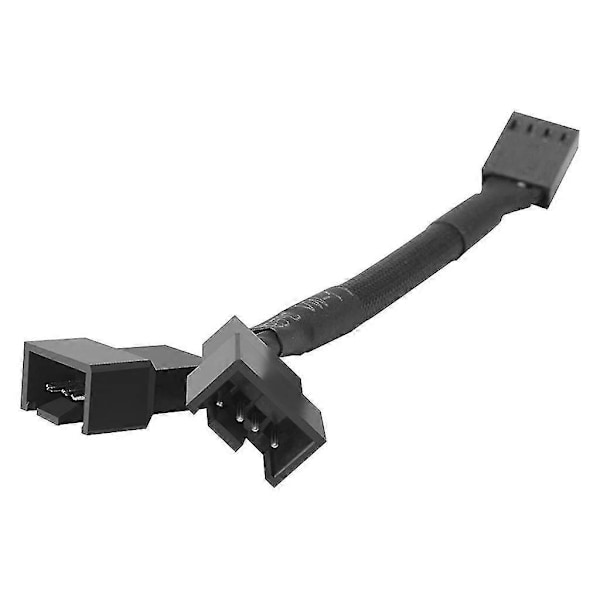 4-pin Pwm Fläkt Strömförsörjningskabel Splitter 2-vägs Adapter Sladd Tråd För Dator