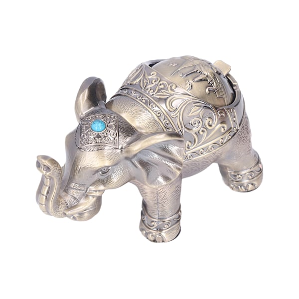 Vintage Elefant Askebeger Vindtett Preget Design Holdbar Metall Sklisikker Stabil Utsøkt Elefant Askebeger