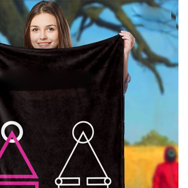 BL629 Teppe Polyester Seng Sove Teppe Moteriktig Unikt Mønster Teppe for Hjemmekontor 140 X 200cm