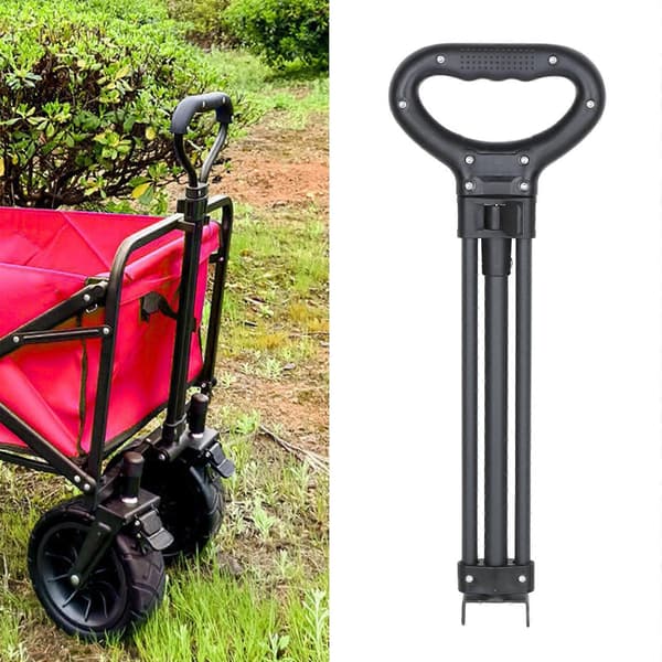 Hand Cart Pull Handle Replacement Part Shopping Cart Pull Handle for Fishing Carts Garden Carts Trolley Picnic Carts Beach