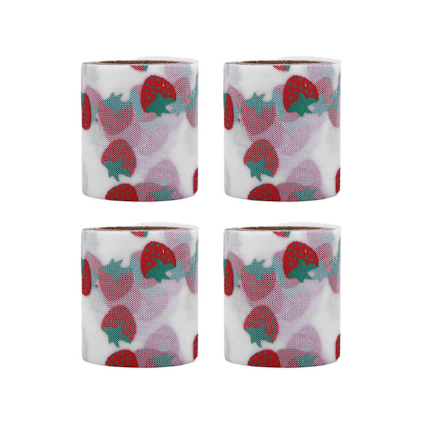 4 stk. tylstof DIY-håndværk slidstyrke symfoni polyester glitter tylruller 6 cm hvid