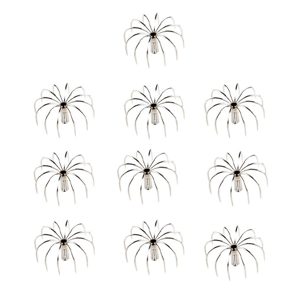 3 x 10st Rostfritt Stål Bläckfisk Jigg Krok Bläckfisk Krok Simuleringsbete 3.5cm