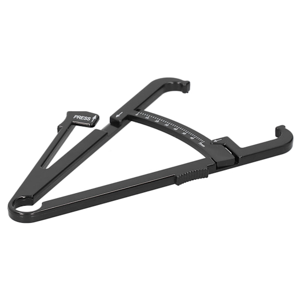 Svart plast kroppsfett Caliper Unisex hudfold Caliper kroppsfett MåleenhetMetric Caliper