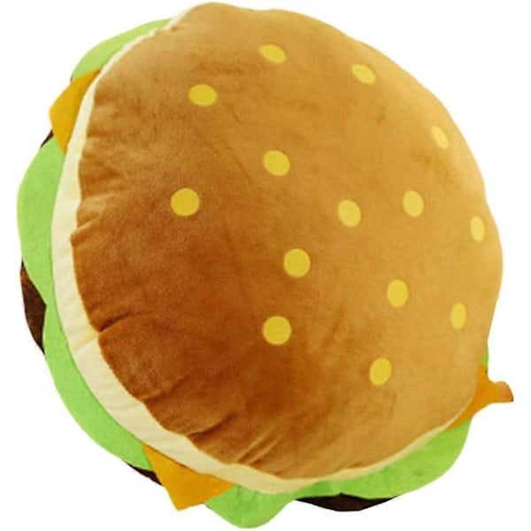 2025 Ny Mat Kasta Kudde Plysch Stor Hamburgare 30cm Mjuk Soffkudde Kudde Barn Vänner