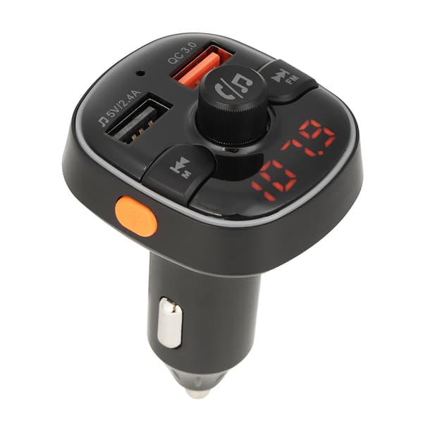 Bil Bluetooth Radio FM Transmitter Adapter Mp3 Afspiller Håndfri understøttelse af QC3.0 Oplader