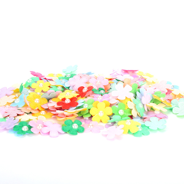 200 stk. Mini Craft Blomster med Ti-farvet Blandet Bløde Daisy Blomster Perfekt til Hånd Ledger DIY Tilbehør Håndværk