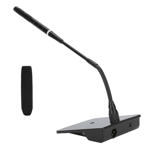 Dator USB Mikrofon Möte Spel Live Röst Svanhals Trådbunden MIC Svart US 100‑240V