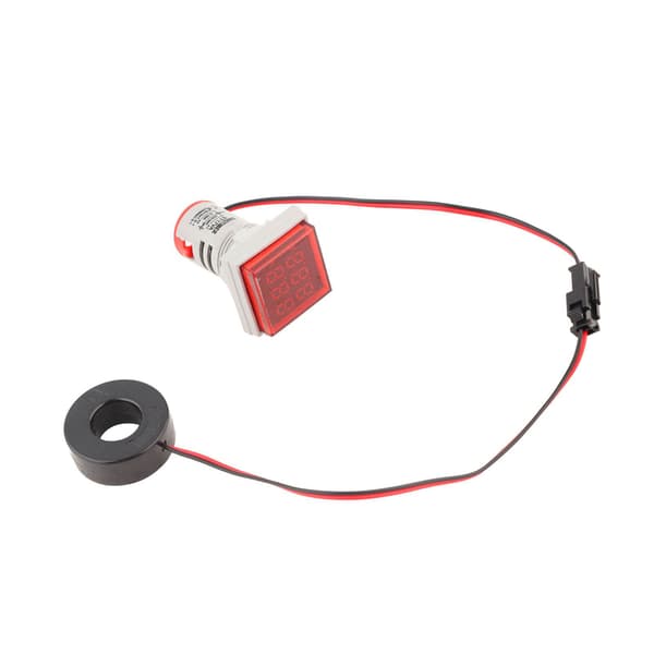 LED Digital Display AC Spänning Ström Mätare Indikator 22mm 0-100A Mätare Indikator (röd)
