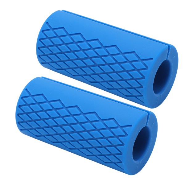 1 par tykke vektstanghåndtak Tykke anti-skli gym vektstanghåndtak for vektløfting Trening for muskelbygger Blå