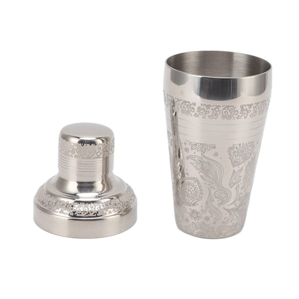 Cocktail Shaker Tåler Opvaskemaskine Rustfrit 304 Rustfrit Stål Bartender Drikkeblander til Bar Blank Japansk Stil Gravering