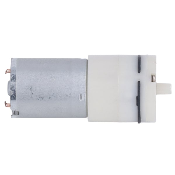 Mikroluftpump Elektrisk pneumatisk membran Vakuum Mekanisk transmission 1 Port 370 Vit DC12V