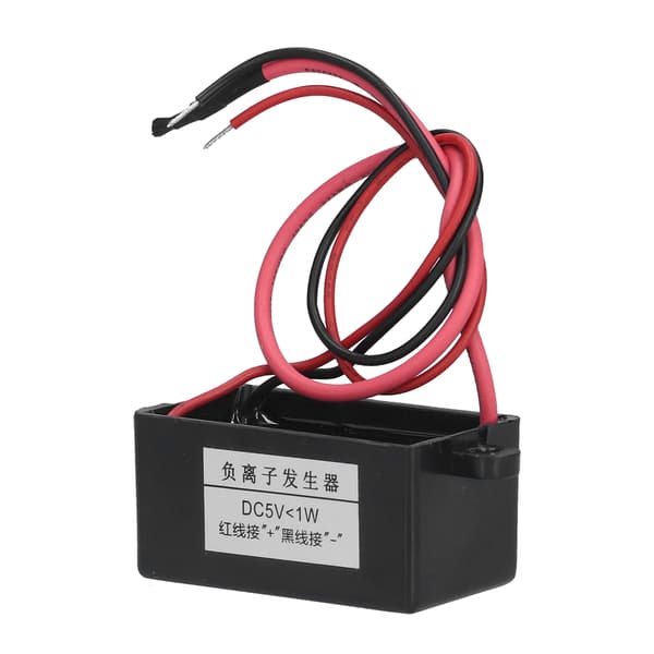Negativ Ion Generator Mini Luftrenser Sort Ioniseringsgenerator Modul til Vanddispenser DC5V