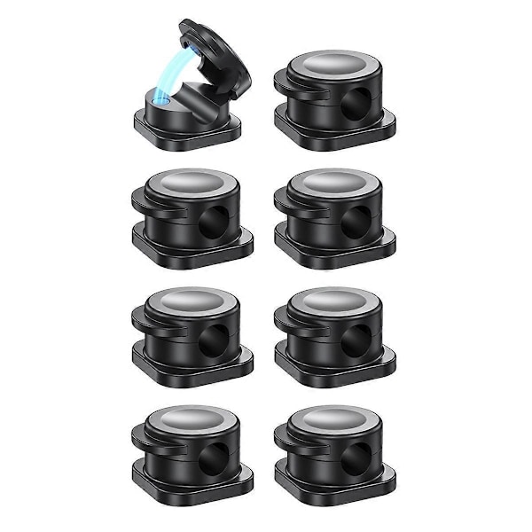 Magnetisk Kabelklemme Kabelhåndtering Ledningsorganisator Selvklebende Ledning