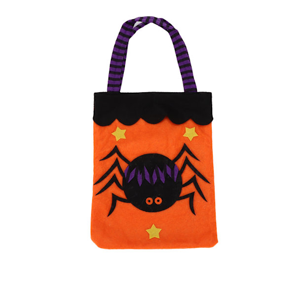 Halloween-kasseja, uudelleenkäytettäviä käsilaukkuja, joissa on kahvat kiitospäivän juhliin, päivittäisiin tarvikkeisiin, hämähäkki