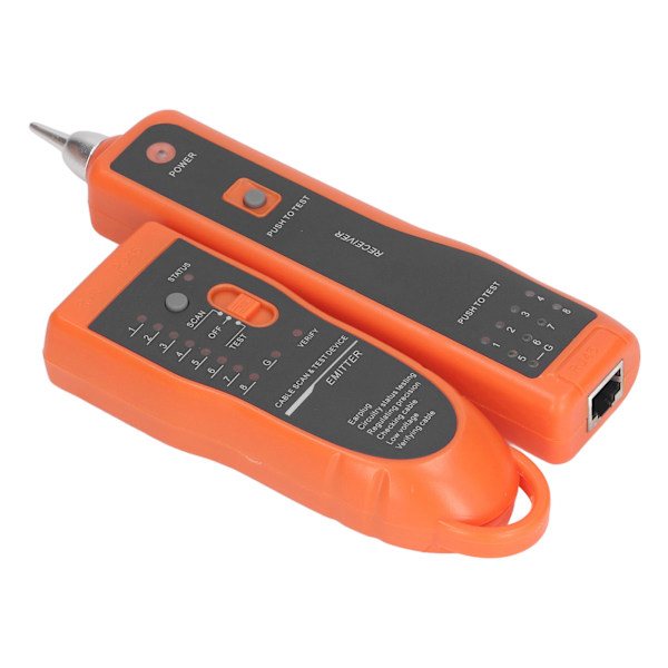 Tråd Finder med Øretelefon Multifunksjonell Nettverkslinjelokalisator RJ11 RJ45 Telefonkabeltester