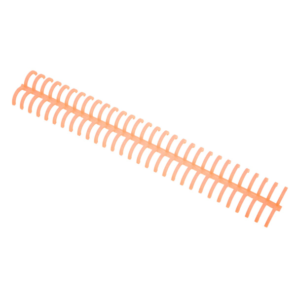 10 st spiralbindningsfjädrar 130 ark kapacitet ryggkam 30 hål 16 mm diameter set kit orange