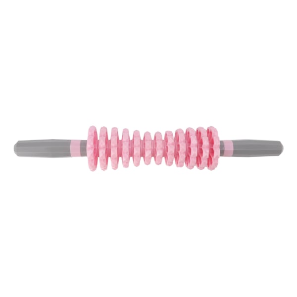 Gear Massage Stick Dyb Muskelafspænding Træning Fedtsugning Massage Roller for Reducering af ømhed Pink