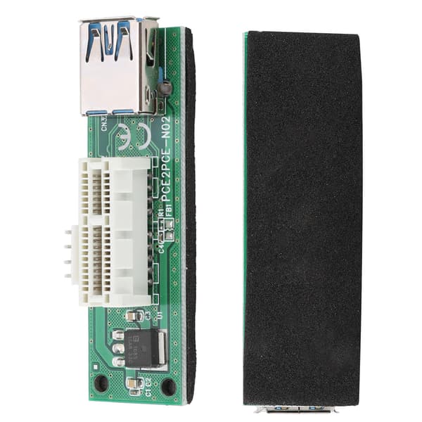 PCI-E Express 1x til 16x Mining Extender Riser-kort med USB-kabel