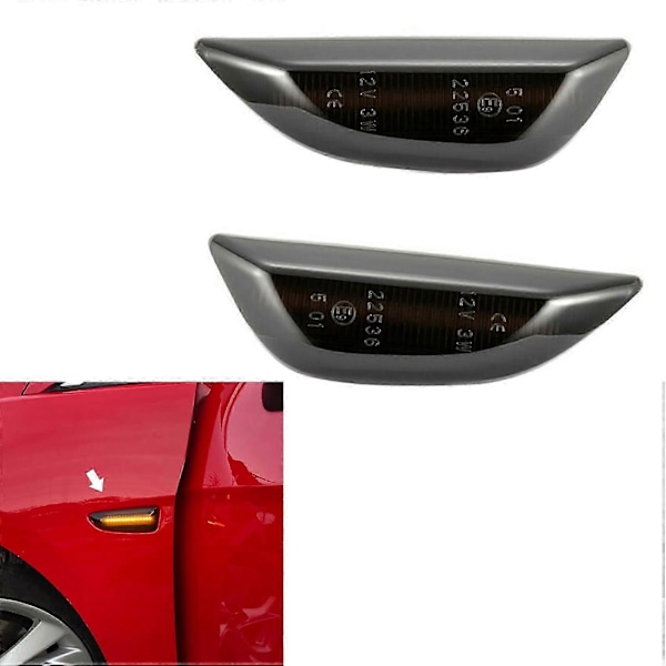 LED Dynamisk Sidomarkeringsblinkers Sekventiell Blinkers Lampa kompatibel med Mokka X