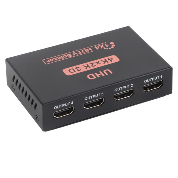 4K HD Multimedia Interface Splitter Plug and Play 1 ind 4 ud HD Multimedia Interface Switcher US Stik 100-240V