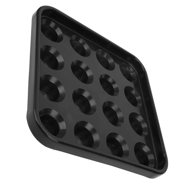 16 Huller Pool Snooker Billardkugle Opbevaringsholder Bakke Billardudstyr Tilbehør Sort
