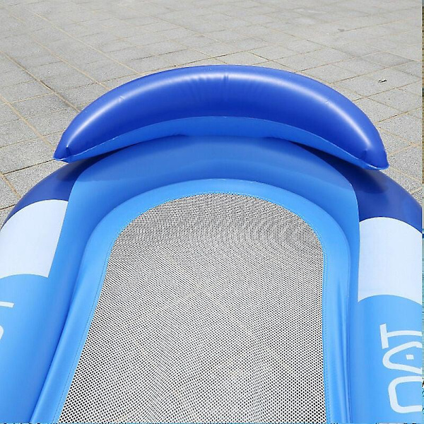 Uppblåsbar vattenhängmatta för pool och strand, flytande loungenät för vuxna och barn