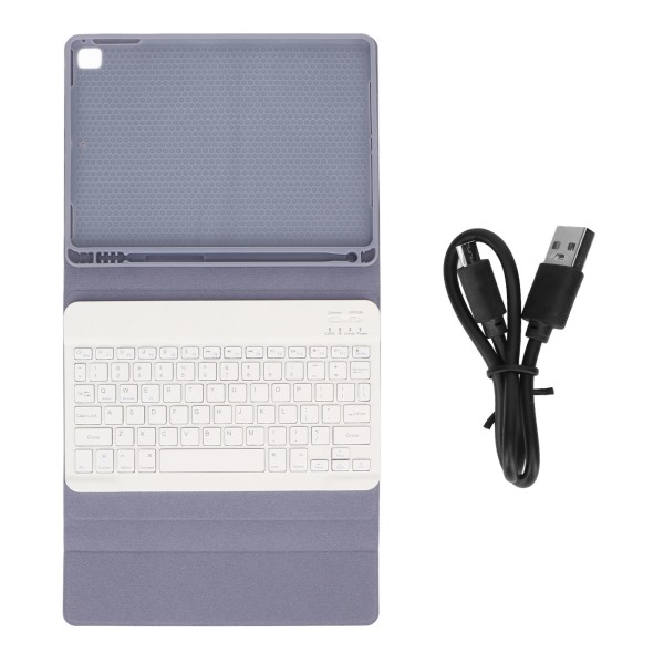 Tablet-beskyttende stativ-etui Anti-slip fleksibelt cover med trådløst Bluetooth-tastatur til IOS-tablet 9,7 tommer