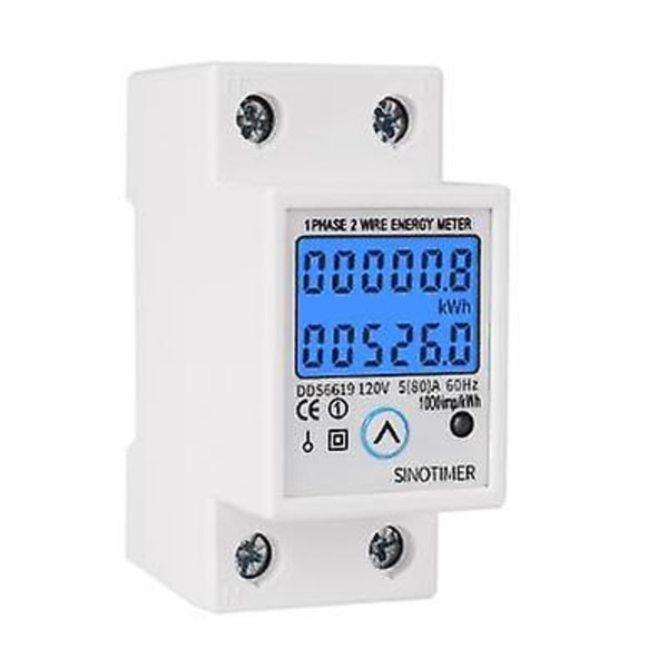 DDS6619-526L Nollattava ja palautettava monitoiminen energiamittari LCD-taustavalonäytöllä 5(80)A 110VAC